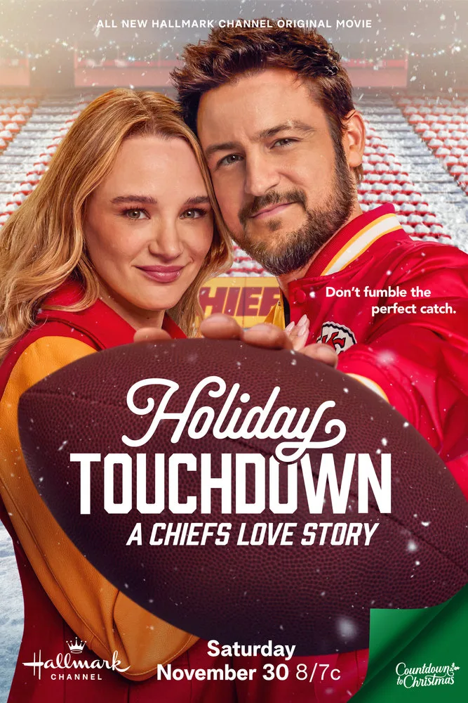 Movie poster for "Holiday Touchdown: A Chiefs Love Story"